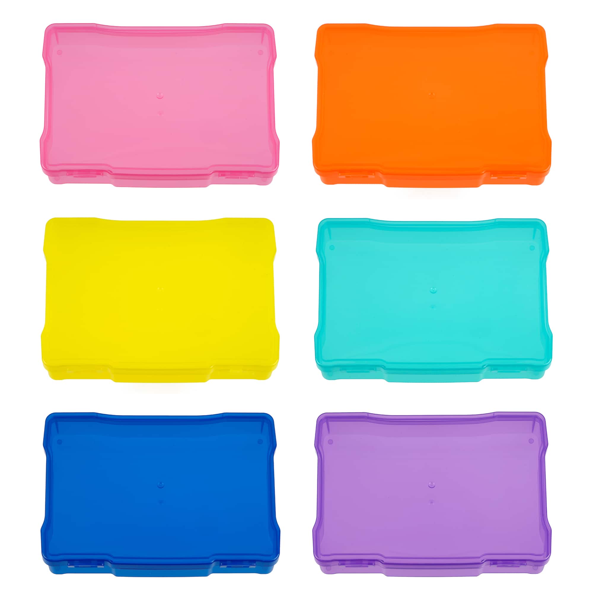 5" x 7" Rainbow Photo Storage Cases, 6ct. by Simply Tidy®